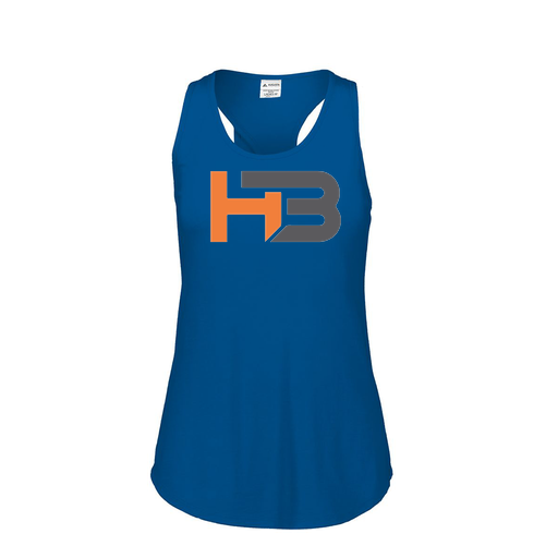 [3078.U55.S-LOGO1] Ladies Tri Blend Tank Top (Female Adult S, Royal, Logo 1)