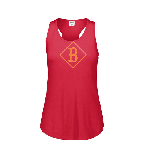 [3078.V96.S-LOGO2] Ladies Tri Blend Tank Top (Female Adult S, Red, Logo 2)