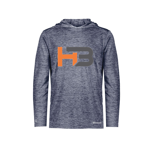 [FOLHCGNV-AS-LOGO1] Decker Men's Charge Hoodie (Adult S, Navy, Logo 1)