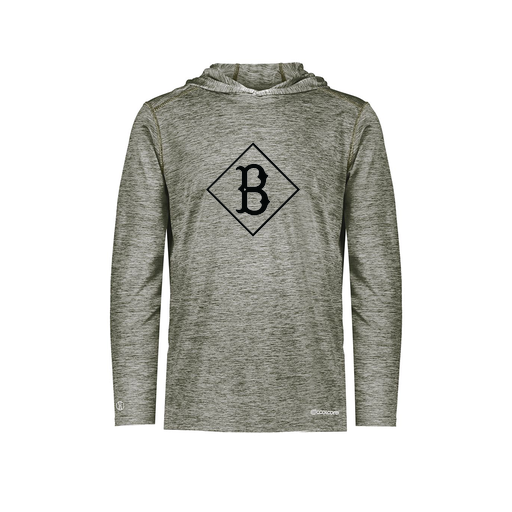 [FOLHCGGY-YS-LOGO3] Decker Youth Charge Hoodie (Youth S, Gray, Logo 3)