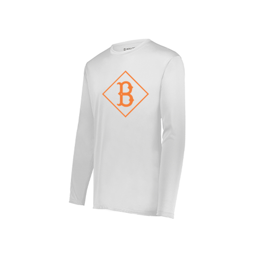 [222822.005.XS-LOGO2] Men's LS Smooth Sport Shirt (Adult XS, White, Logo 2)