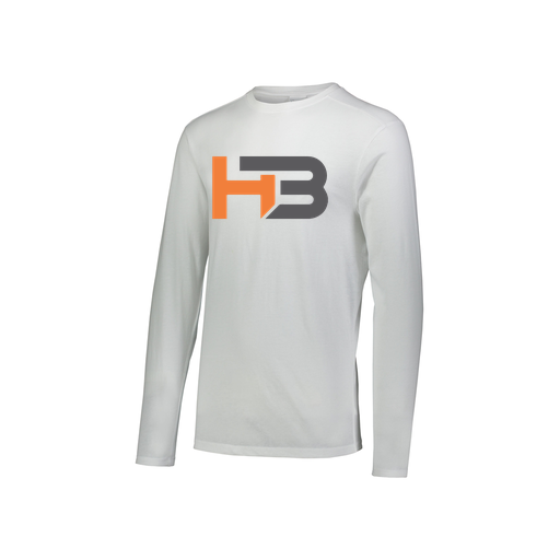 [FTLCUBWH-YS-LOGO1] Decker Youth Tri-Blend T-Shirt - Long Sleeve (Youth S, White, Logo 1)