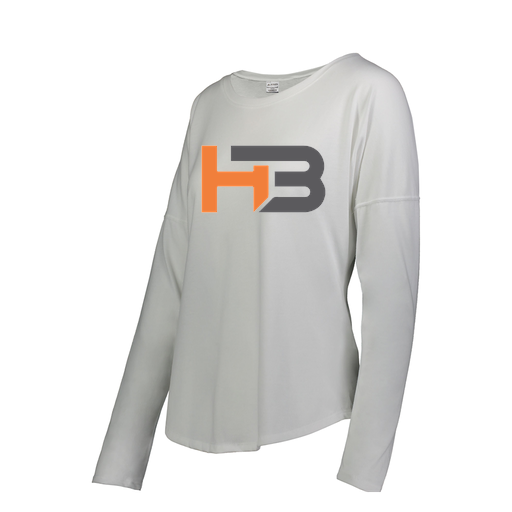 [3077.005.S-LOGO1] Ladies LS Ultra-blend T-Shirt (Female Adult S, White, Logo 1)