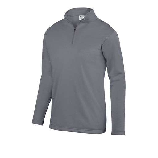[5508.059.S-LOGO5] Decker Youth FlexFleece 1/4 Zip (Youth S, Gray, Logo 5)