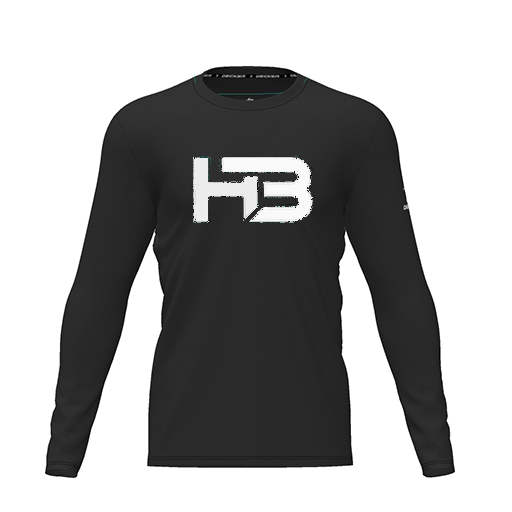 [CUS-DRIF-TEES-PER-CNK-LSL-BLK-YXS-LOGO1] Dri Fit Performance T-Shirt (Youth XS, Black, Logo 1, Long Sleeve)