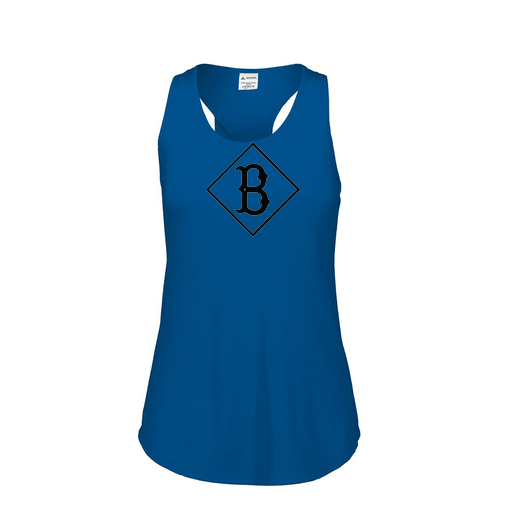 [FT0TUBRY-FAS-LOGO3] Ladies Tri Blend Tank Top (Female Adult S, Royal, Logo 3)