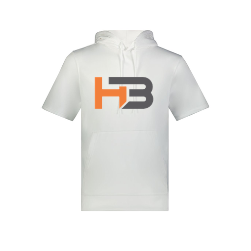 [6871.005.S-LOGO1] Men's Dri Fit Short Sleeve Hoodie (Adult S, White, Logo 1)