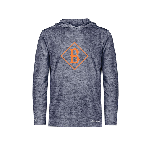 [FOLHCGNV-AS-LOGO2] Decker Men's Charge Hoodie (Adult S, Navy, Logo 2)