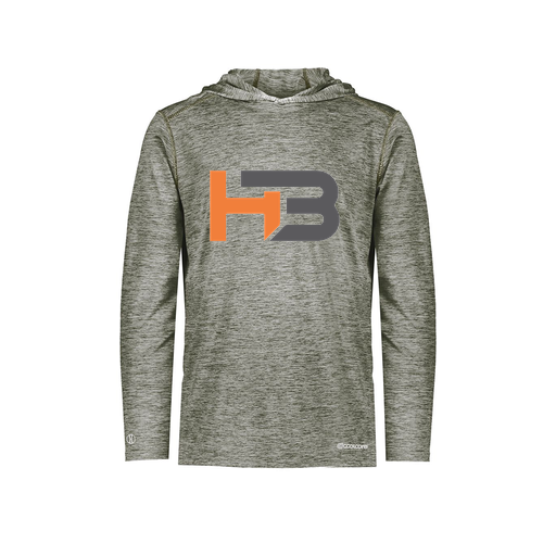 [FOLHCGGY-AS-LOGO1] Decker Men's Charge Hoodie (Adult S, Gray, Logo 1)