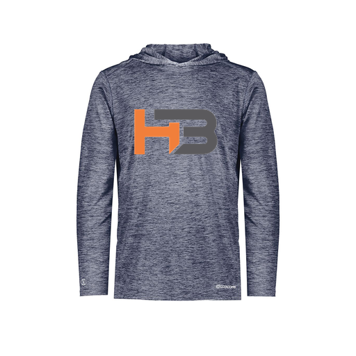 [FOLHCGNV-YS-LOGO1] Decker Youth Charge Hoodie (Youth S, Navy, Logo 1)