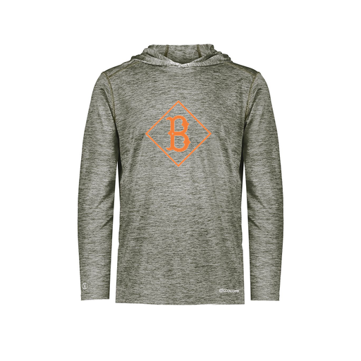 [FOLHCGGY-YS-LOGO2] Decker Youth Charge Hoodie (Youth S, Gray, Logo 2)