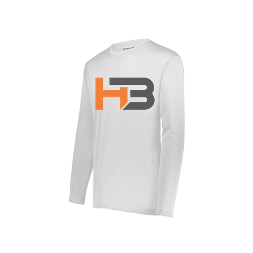 [222822.005.XS-LOGO1] Men's LS Smooth Sport Shirt (Adult XS, White, Logo 1)