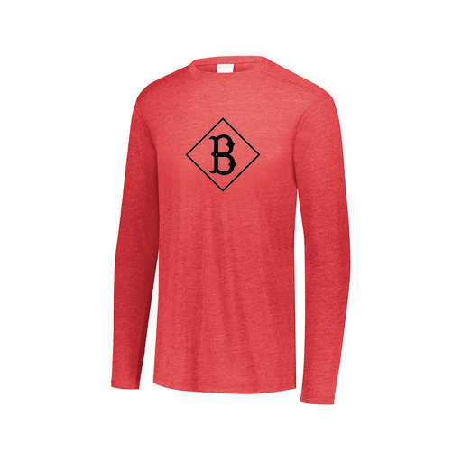 [3075.V96.XS-LOGO3] Men's LS Ultra-blend T-Shirt (Adult XS, Red, Logo 3)