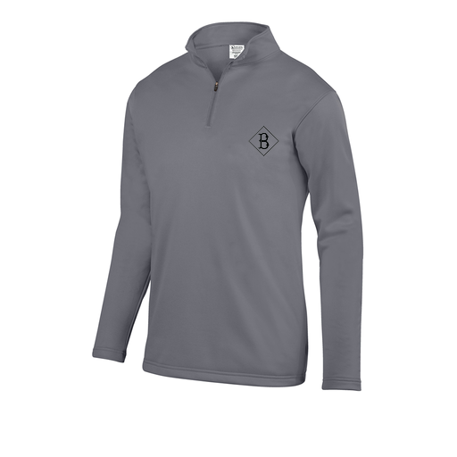 [DFW-FFQZ-GRY-AS-LOGO3] Decker Men's FlexFleece 1/4 Zip (Adult S, Gray, Logo 3)