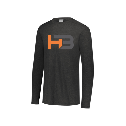 [FTLCUBBK-YS-LOGO1] Decker Youth Tri-Blend T-Shirt - Long Sleeve (Youth S, Black, Logo 1)