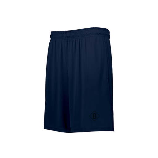 [229611.065.S-LOGO3] Decker Youth Swift Short (Youth S, Navy, Logo 3)