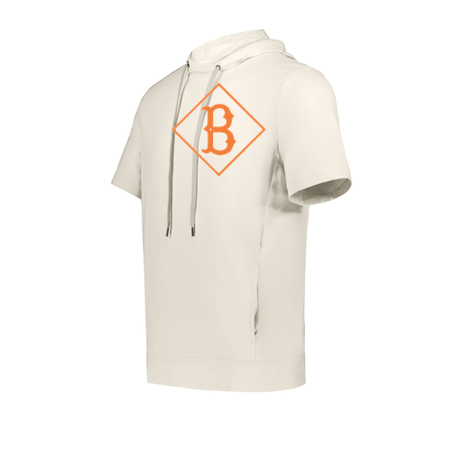 [222605-WHT-YS-LOGO2] YOUTH VENTURA SOFT KNIT SHORT SLEEVE HOODIE (Youth S, White, Logo 2)