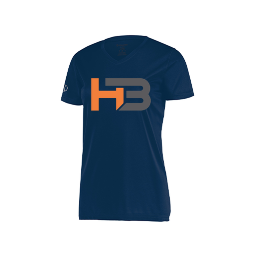 [222820.065.S-LOGO1] Ladies Movement Dri Fit Shirt (Female Adult S, Navy, Logo 1)