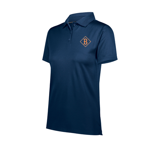 [222768.065.XS-LOGO2] Ladies Prism Polo (Female Adult XS, Navy, Logo 2)