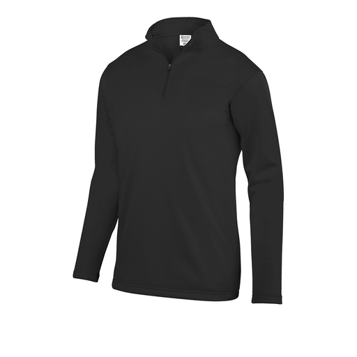 [DFW-FFQZ-BLK-AS-LOGO4] Men's FlexFleece 1/4 Zip (Adult S, Black, Logo 4)